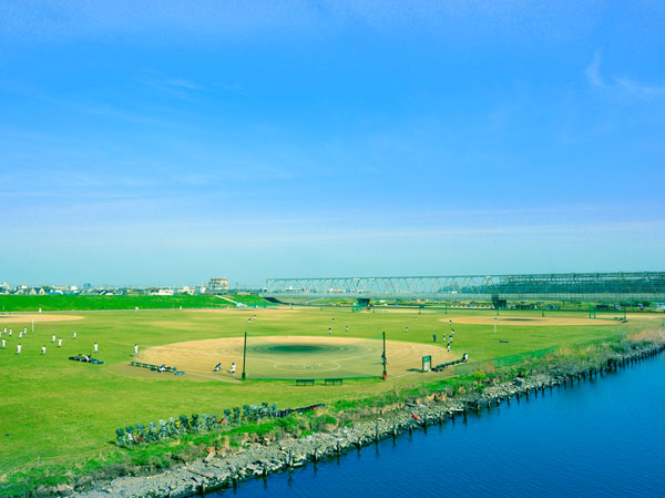 Surrounding environment. Edogawa Green & Edogawa (about 440m ・ 6-minute walk)