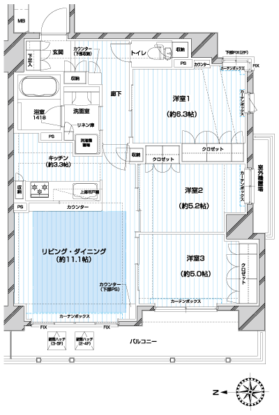 Floor: 3LDK, occupied area: 71.52 sq m, Price: TBD