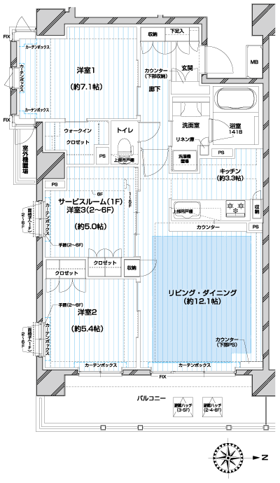 Floor: 3LDK, occupied area: 73.84 sq m, Price: TBD