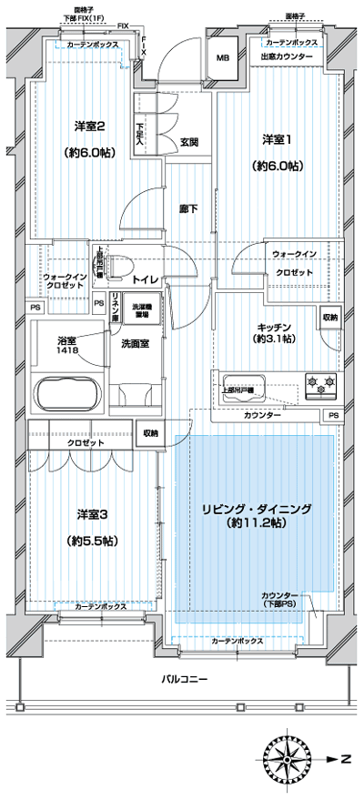 Floor: 3LDK, occupied area: 70.06 sq m, Price: TBD