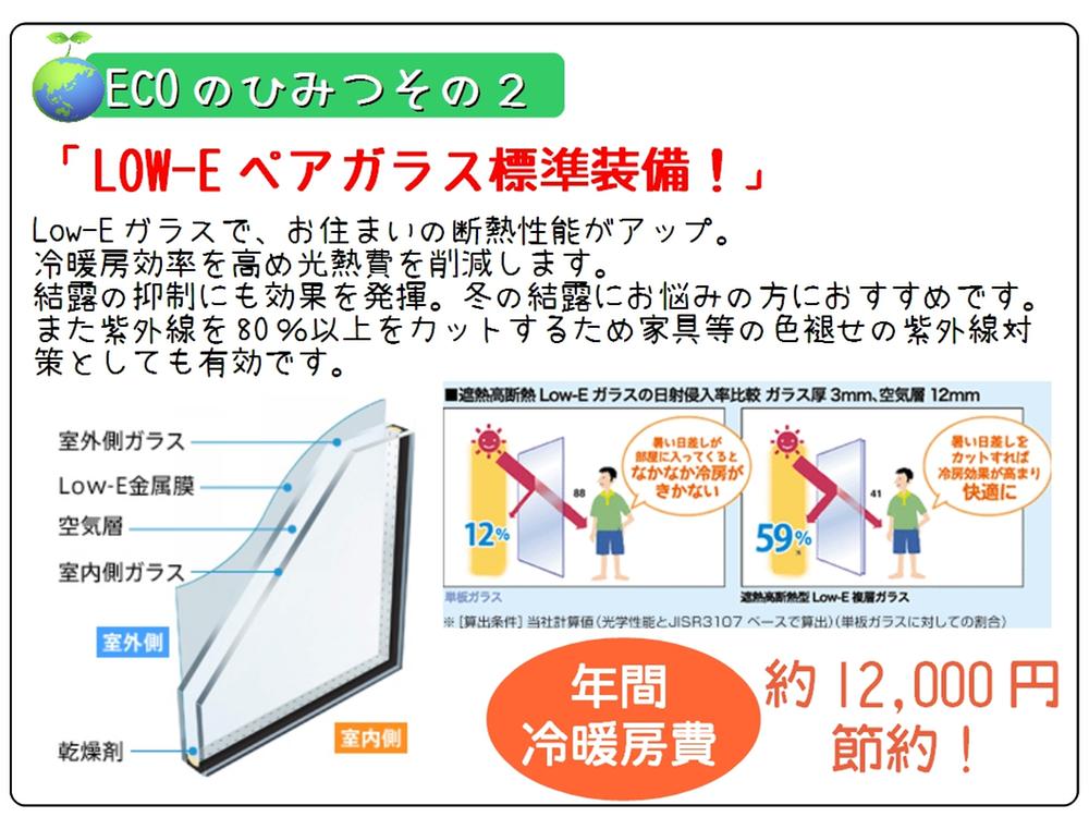 Construction ・ Construction method ・ specification. In Low-E glass, Thermal insulation performance is up to you live.