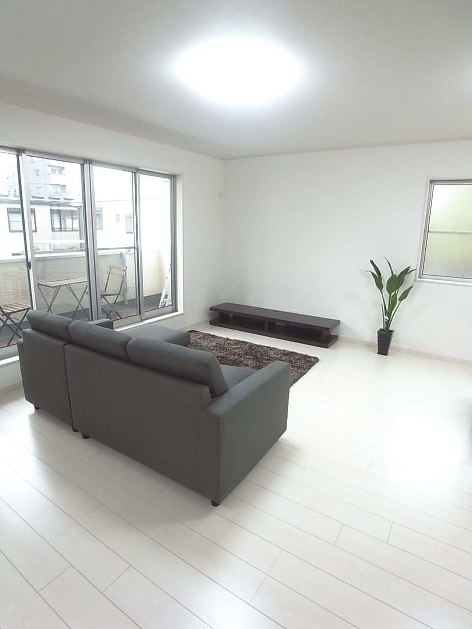 Living. We are living in the model house D Building.