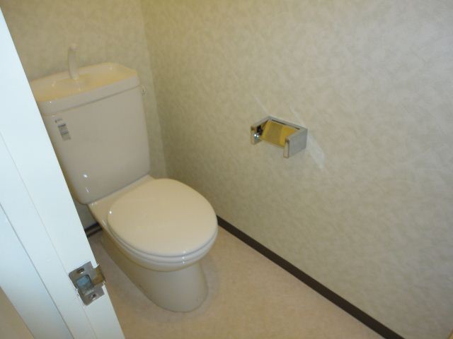 Toilet. There is also a washing machine inside the yard