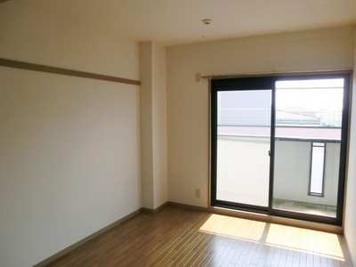 Living and room. Western-style of the top floor angle room