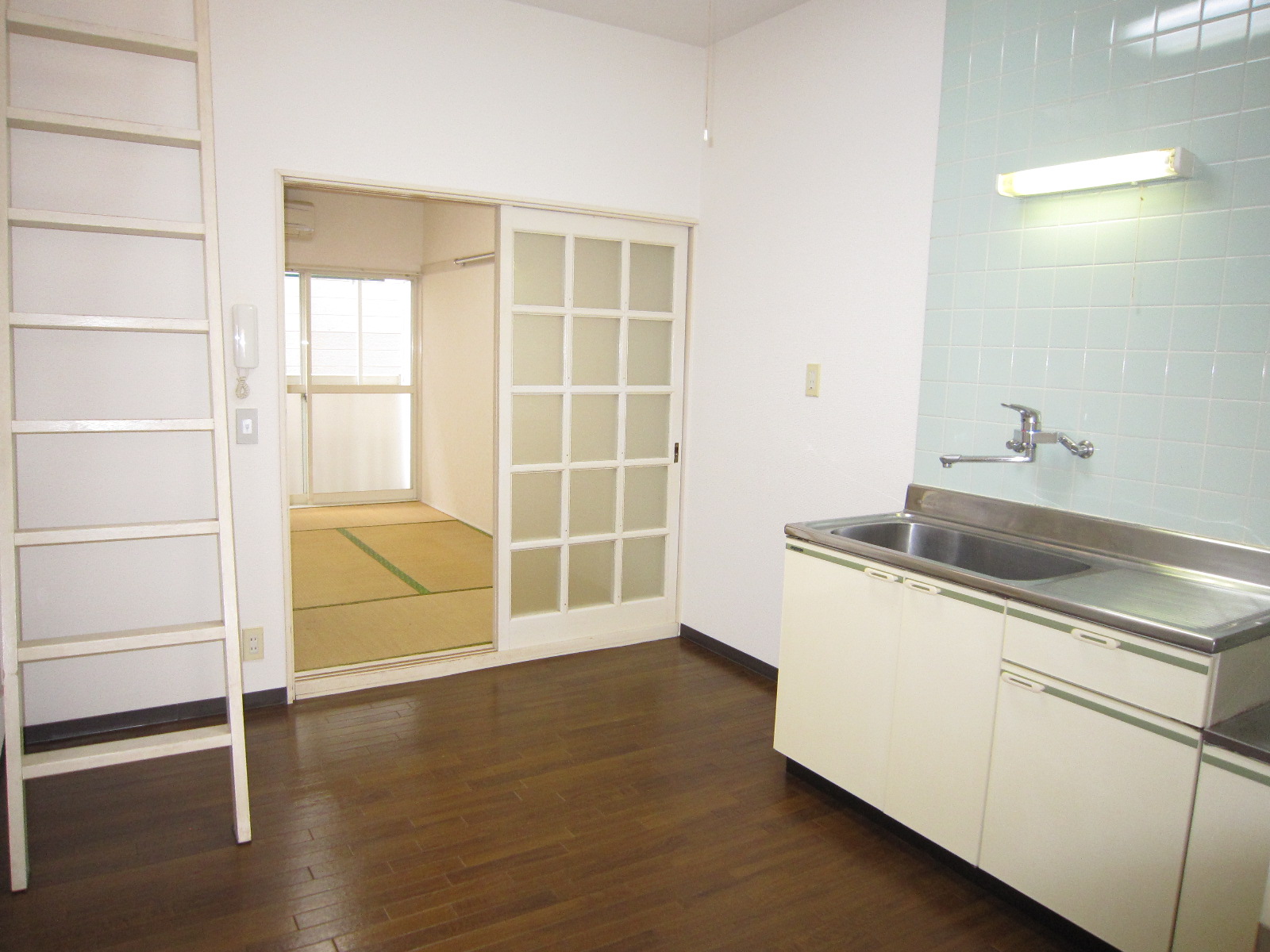 Living and room. There is also a window to the high position, There is a very open feeling!