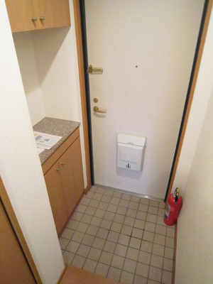 Entrance. Entrance with a shoe box