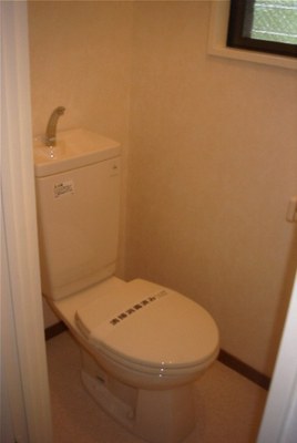 Toilet. Since there is a window in the toilet, It is easy to ventilation