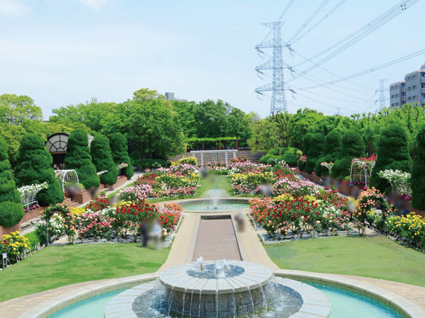 Surrounding environment. Flower Garden (bicycle about 7 minutes / About 1630m)