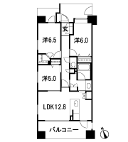 Floor: 3LDK + W, the occupied area: 70.31 sq m