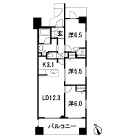 Floor: 3LDK + W, the occupied area: 70.34 sq m