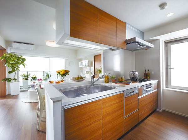 Kitchen.  [kitchen] Create a delicious time, Kitchen to become a studio. (Model Room S-Jr type)