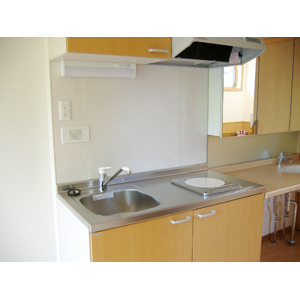 Kitchen. It is IH kitchen in a private room. Also there is a kitchen in the common area.