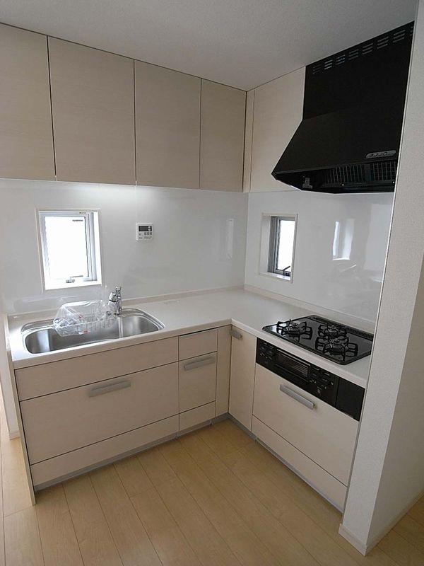 Kitchen. Bright kitchen with a window