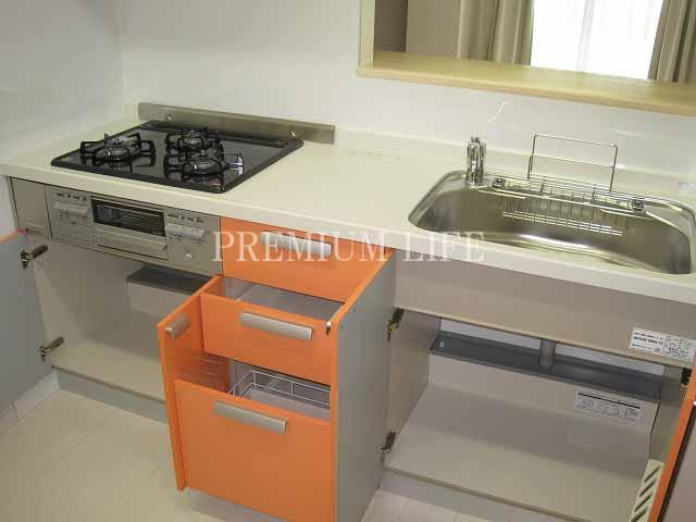 Kitchen.  [Kitchen storage] Storage capacity of the system kitchen is an excellent.