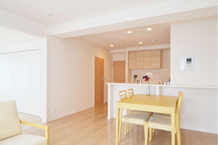 Living. Kitchen direction from the window