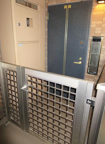 Entrance. There is a private porch in front of the entrance