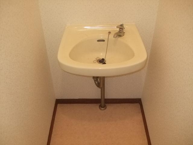 Washroom. Independent wash basin