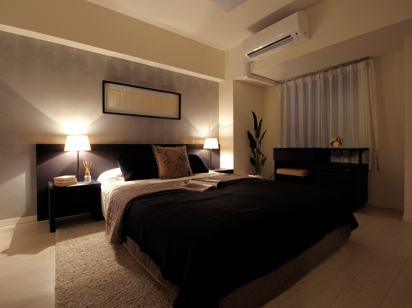 Interior.  [Master base Ddorumu] You can enjoy a relaxing time, Sophisticated master bedroom of calm mood. Storage space is also sufficiently secured, Stuck in usability. You can design a rich time, It is a prized possession of the private space.