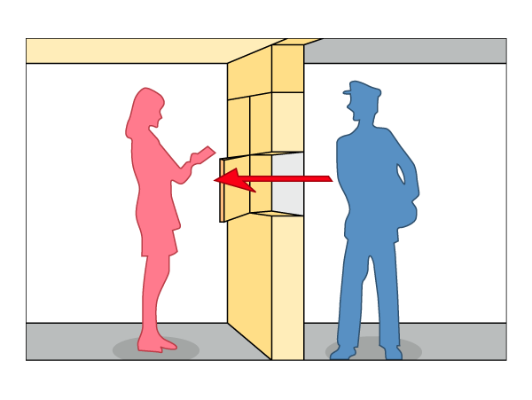 Other.  [Wall-through mailbox] E-mail box from the inside of the auto-lock can receive mail. It is unnecessary and out of troublesome door. (Conceptual diagram)