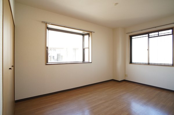 Other room space. The bedroom is also a bright room with two faces lighting