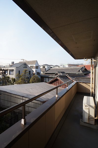 Balcony. Wide balcony
