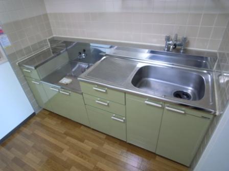 Kitchen. Bright kitchen with a window