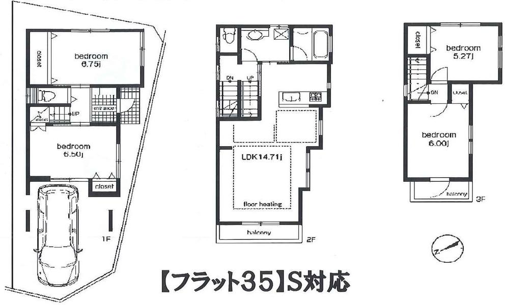 Floor plan. 39,800,000 yen, 4LDK, Land area 70.68 sq m , Building area 105.01 sq m floor plan
