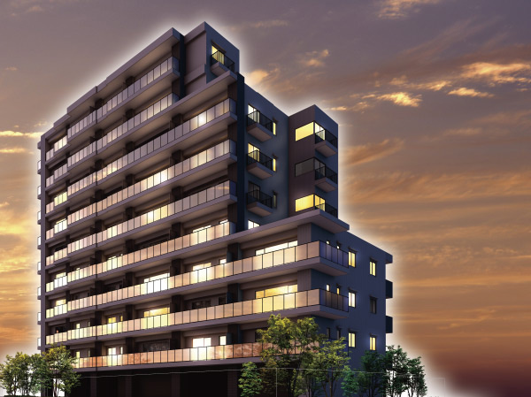 Shared facilities.  [Exterior - Rendering] Those found in building, Design of feel the warmth Some of sophistication. It is living that was accompanied by a relaxation and tenderness, We start from this house. (It is those that caused draw based on the drawings of the planning stage, In fact a slightly different. Also, Planting does not represent the status of a particular season)