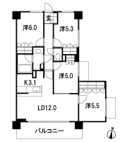 Floor: 4LDK + TR, the occupied area: 78.56 sq m