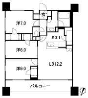 Floor: 3LDK + 3WIC + SIC + TR, the occupied area: 76.54 sq m