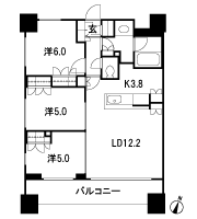 Floor: 3LDK + SIC + TR, the occupied area: 69.42 sq m