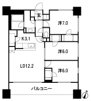 Floor: 3LDK + 3WIC + SIC + TR, the occupied area: 76.54 sq m