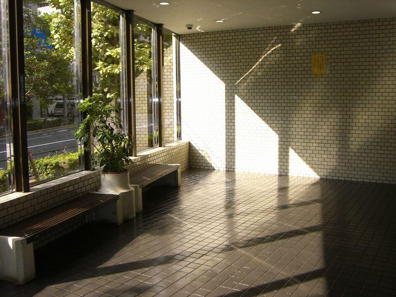 Entrance. Glass paste of bright entrance