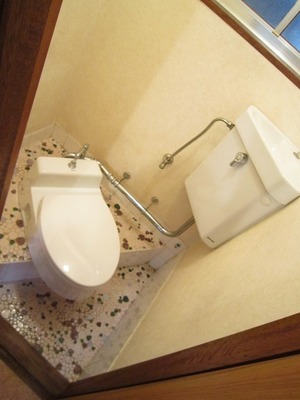 Toilet. Bus toilet by