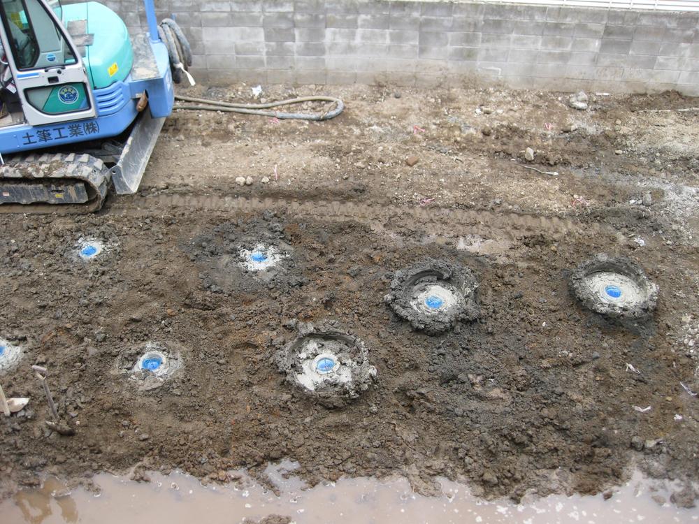 Construction ・ Construction method ・ specification. We carried out a columnar improvement after a ground survey at all at our company in the field.