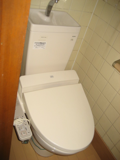 Toilet. Warm water washing toilet seat