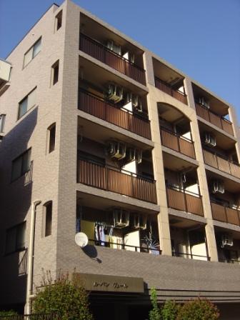 Building appearance. Outer wall tile Zhang, 5-story, MinamiMuko