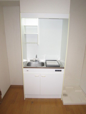 Kitchen. It is a compact kitchen