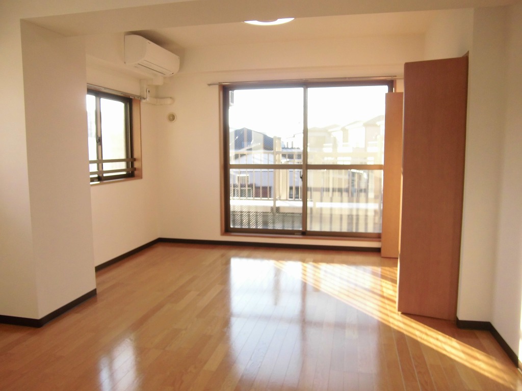 Living and room. Bright Western-style of two-sided lighting.