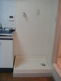 Other room space. Washing machine in the room