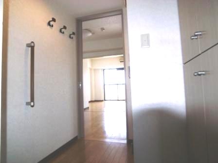 Entrance. Shoe box ・ Entrance with handrail