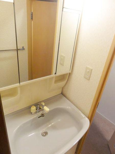 Wash basin, toilet. Wash basin