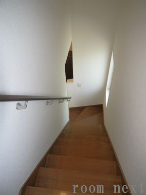Other room space. Also newly-installed handrails of stairs