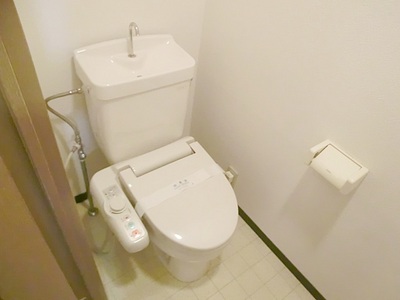 Toilet. Washlet is leaving product.