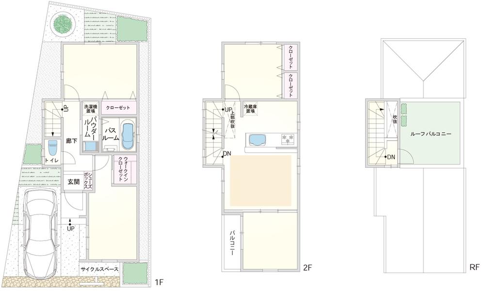 Floor plan. (7 Building), Price 38,900,000 yen, 4LDK, Land area 80.67 sq m , Building area 80.67 sq m