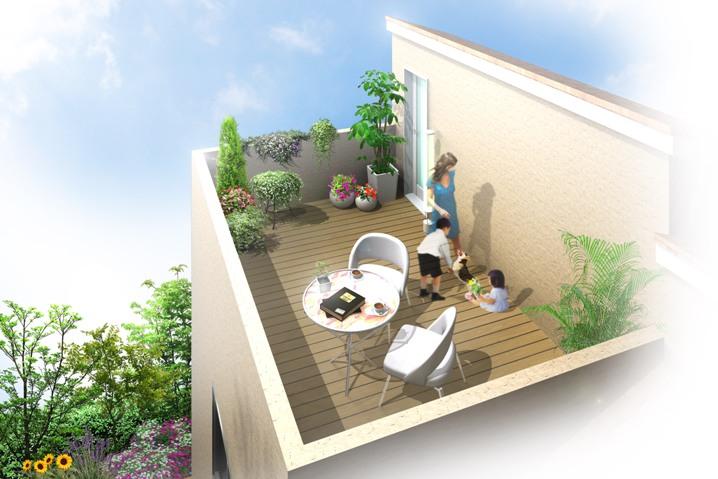 Balcony. Rooftop balcony (image)