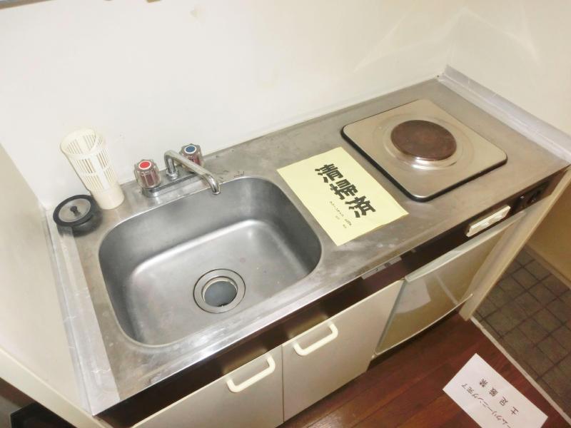 Kitchen. It comes with an electric stove.