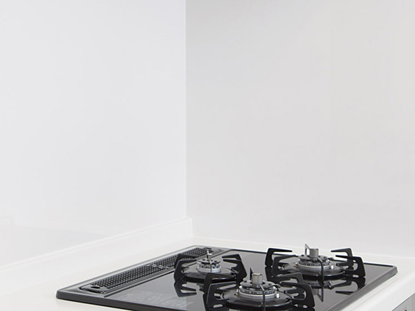 Kitchen.  [Kitchen Panel] Adopt a kitchen panel of antibacterial specifications. You can clean easy just wipe a quick. You can clean hold at any time the kitchen wall.