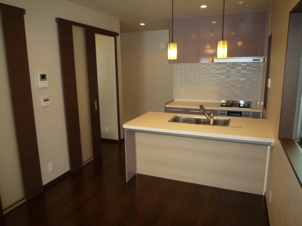 Kitchen. Indoor (September 2013) Shooting Stylish separate type of face-to-face kitchen. Dishwasher, glass top stove