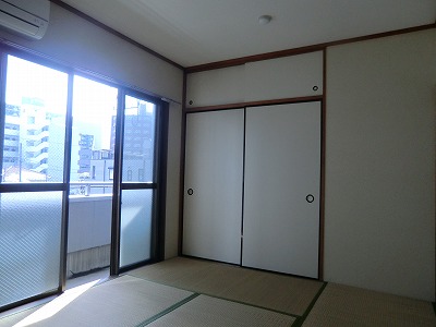 Balcony. Bright Japanese-style room